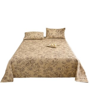 Juego de Sábanas de Lujo Estilo Rústico Vintage <span class=keywords><strong>Beige</strong></span> con Estampado Floral, Tamaño Queen, 100% Algodón Percal, Diseño Shabby Chic - Product Image 2