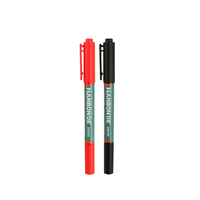 Marqueurs permanents à pointe ultra fine noire de 0,7 mm, stylos à pointe feutre fonctionnant sur le plastique, le bois, la pierre, le métal et le verre