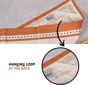 Essuie-tout en coton rayé naturel non teint, certifié OEKO-TEX, doux et confortable, parfait pour les tâches de nettoyage en contact avec les aliments - Product Image 5