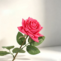Roses artificielles en soie hydratantes au toucher doux, best-seller pour la décoration intérieure de la maison/l'hôtel, fleurs de mariage transfrontalières