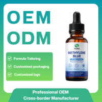 Solution de méthylblanc à 1 % en gouttes, Réactif de coloration de qualité laboratoire au méthylblanc, Méthylblanc testé en laboratoire, Marque privée OEM 30 ml 50 ml 100 ml