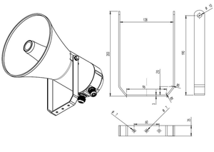 Altavoz ATEX de bocina a prueba de explosiones Altavoz PA de 30W para sistema de PA-GA - Product Image 5