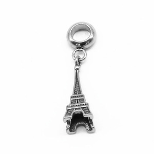 Colgante de la Torre Eiffel de yunnique, dije de acero inoxidable para pulseras, accesorios de joyería DIY, regalo - Product Image 2
