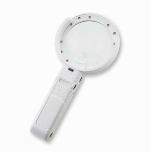 USB <b>Rechargeable</b> <b>LED</b> <b>Light</b> Foldable Stand Handheld Magnifying Glass with 8 <b>LED</b> - Product Image 3
