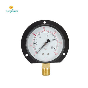 مقياس ضغط 0-10 بار CL1.0، مقياس ضغط أنبوب بوردون EN 837-1 - Product Image 4