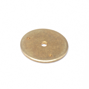 Joint <span class=keywords><strong>rond</strong></span> en laiton de haute précision sur mesure, trou tourné, pour carburateur papillon, doré, avec plaque arrière, grand modèle avec 3 fixations - Product Image 1