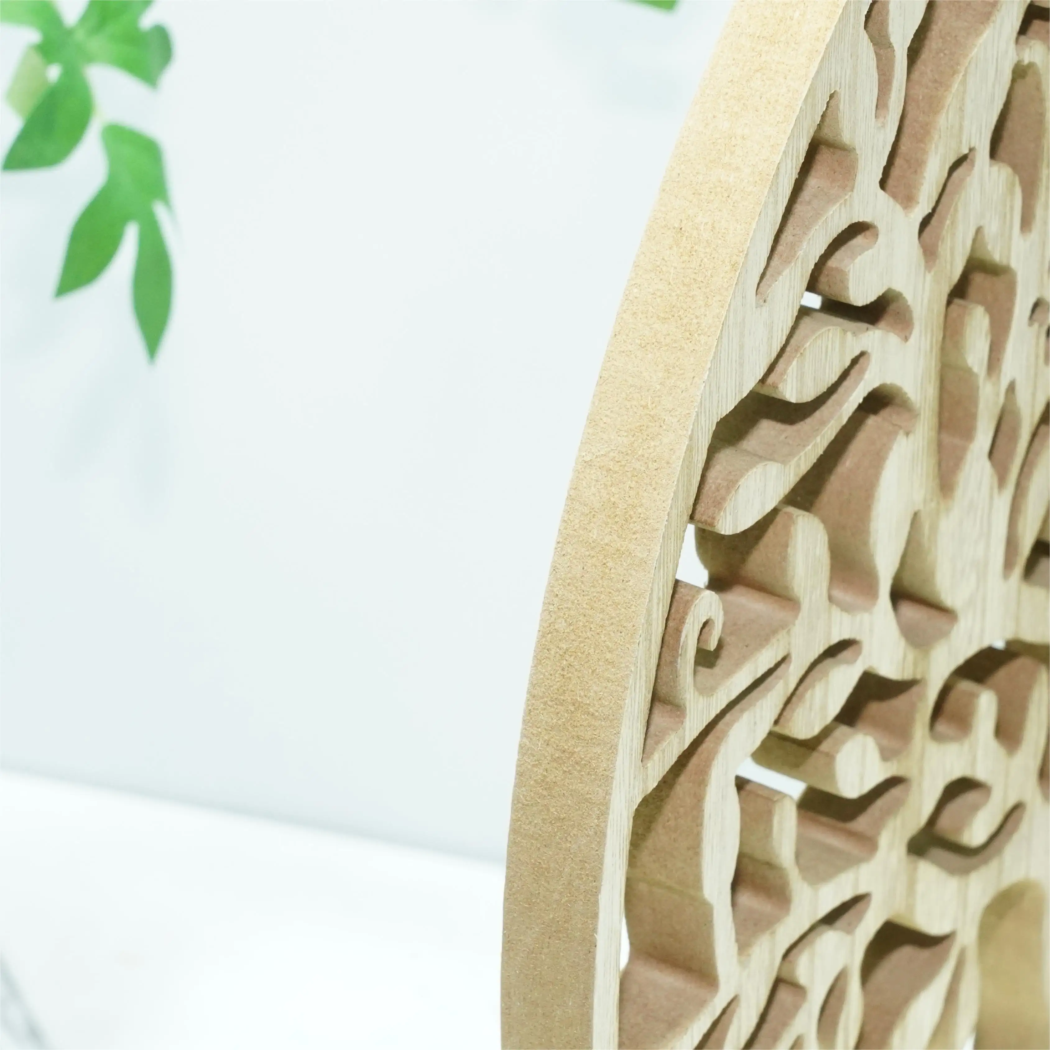 Kunden spezifische Haupt dekoration Holzhandwerk Mdf Handmade Pine Small Ornamente