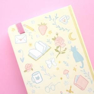 LABON Journal de poche à couverture rigide « Il était une fois…» 160 pages, illustration de conte de fées mignonne, petit carnet A6, cadeau - Product Image 5
