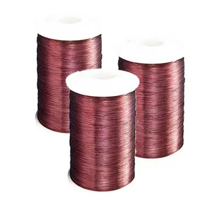 Bon effet isolant fil magnétique longue durée fil à haute température résistant à la chaleur enroulement fil émaillé rond en aluminium