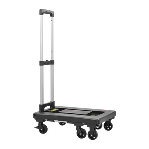 Carro plegable <span class=keywords><strong>uni</strong></span>-silencioso de 150kgs, camión de mano de cubierta estirable, carro utilitario portátil de 330lbs con 6 ruedas, - Product Image 2