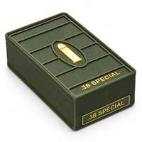 Boîte de munitions .38 Special, capacité de 66 cartouches, accessoires de tir et de chasse