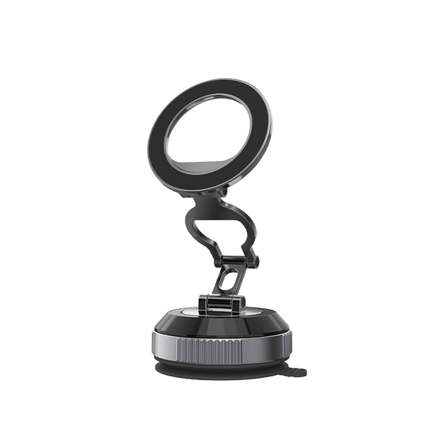 Premium Vacuum Suction Car Phone Mount-Ultra-Strong Magnetic Holder Adjustable Height Aluminum Alloy for Phone