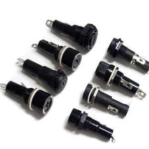 Portafusibles de <span class=keywords><strong>Bayoneta</strong></span> Electrónico de Vidrio Cerámico 5*20 6*30 10*38 Aprobado Internacionalmente, Caja de Fusibles con Recorte, Portafusibles de Montaje en Panel - Product Image 1