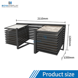 Tùy Chỉnh Ngang Đẩy Gạch Men Trang Trí Đá Đứng Sàn Gỗ Sàn Gỗ Sàn Gỗ Cứng Nghiêng Hiển Thị Trượt Giá - Product Image 2