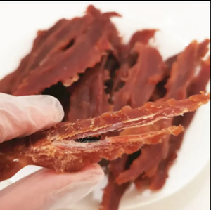 Bebek Jerky Strip disesuaikan makanan ringan anjing Protein tinggi rendah lemak paket OEM dengan Vitamin & mineral nutrisi seimbang untuk anjing - Product Image 2