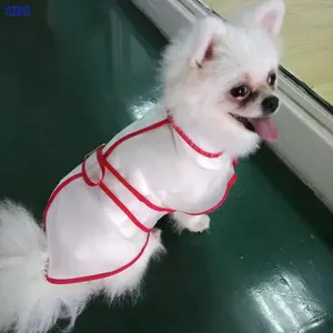 Waterproof Transparent Clear Pet Dog Clothes EVA Raincoat Puppy Raincoat