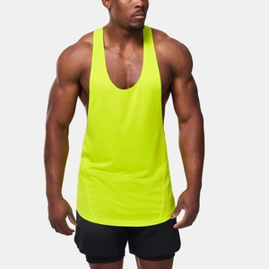 High Quality Custom Men's <b>Running</b> <b>Singlets</b> Breathable Knitted Tank Top in Jersey Manufacture Plus Size Athletic Casual Style - Product Image 1