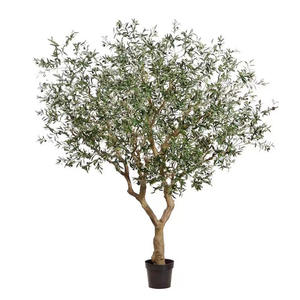 Arbre d'olivier artificiel réaliste en pot de pépinière, branches et feuilles réalistes, tronc hautement simulé, <span class=keywords><strong>plante</strong></span> en plastique pour la maison, le salon - Product Image 3