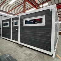 Maison conteneur pliable et extensible de 20 pieds ou 40 pieds, 1, 2, 3 ou 4 chambres, résistante aux ouragans, certifiée CE, maison modulaire pliable