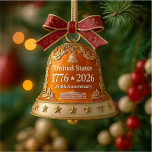 Nuevos Productos de Gran Éxito Transfronterizo: Decoración de Avión Bell del 250 Aniversario de EE. UU., Modelo <span class=keywords><strong>ALACR</strong></span> Hecho a Mano, para Colgar en Árbol de Navidad o Coche - Product Image 3