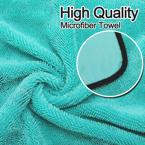 Toalla Ultra Afelpada de 1600gsm, 60x90cm, de Pelo Grueso con Bucle Retorcido, Súper Suave y Absorbente, Sin Bordes, para Detallado de Coches, Directo de Fábrica - Product Image 3