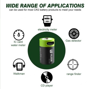 ก้อนแบตเตอรี่ลิเธียมไอออน3.7V 280mAh 1036mWh CR2 iileer พร้อมพอร์ตประเภท C 1200รอบ - Product Image 6