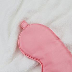 Masques pour les yeux de sommeil en soie double face de luxe réglables Soins de la peau anti-âge avec masque pour les yeux en coton de soie de mûrier pur 100% respirant - Product Image 6