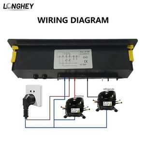 Pièces détachées de réfrigération Longhey, thermostat de dégivrage automatique numérique double avec deux sondes pour réfrigérateur commercial - Product Image 6