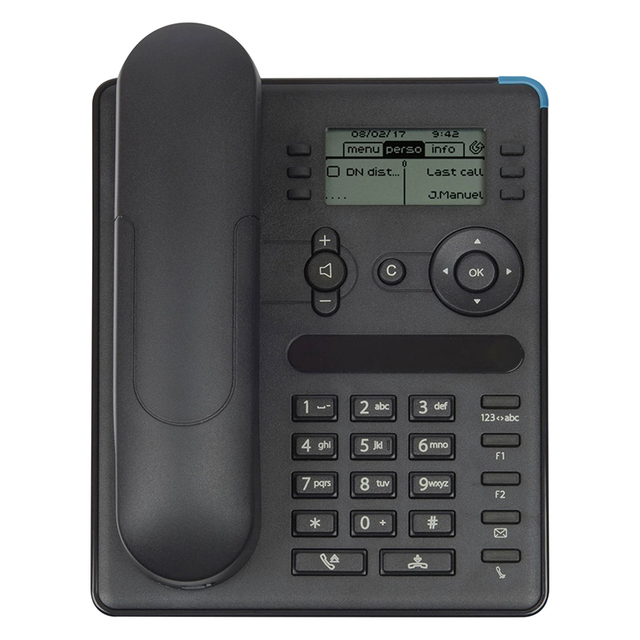 8008 Entry-level Deskphone, 64x128 Pixels, Black And White Lcd, No Backlit, 6 Soft Keys, 2 Fast Ethernet Ports