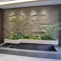 Nouvelle arrivée pilier panneau pierre colonne wraps décoratif artificiel 3d pu faux pu roche placage pierre panneaux muraux