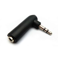 Cantell 90 degrés en forme de L 3 pôles 3.5mm mâle à 3.5mm adaptateur d'extension femelle nickelage