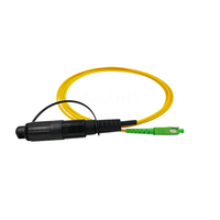 KEXINT FTTH Hua Wei IP68 Waterproof Connecter Patch Cord Custom Length Simplex SC Fiber Optic Jumper Black Yellow PVC/LSZH Outer