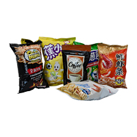 Sacs à dos scellés en plastique composite PET étanche à l'humidité personnalisés emballage à fenêtre transparente de qualité alimentaire pour pâtes à saucisses pop-corn
