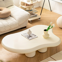 Table basse de style nordique en forme de nuage, table centrale moderne créative pour café, salon, hôtel
