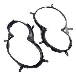 Bandes en caoutchouc pour phares Mercedes-Benz CLK classe W209, ABS noir, gauche et droite, pour remplacement et réparation 2002-2008 - Product Image 1