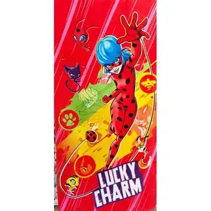 Toalla Lady Bug 100% Algodón, Rectangular, Estampada, para Niños, Uso Doméstico - Product Image 3