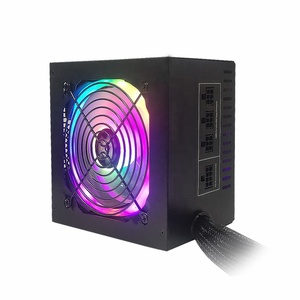 डबल आगे अर्द्ध मॉड्यूलर आरजीबी ATX 600W एलईडी पीसी स्विचिंग बिजली की आपूर्ति डेस्कटॉप पीएसयू श्रृंखला समर्थन कई ग्राफिक्स कार्ड के लिए गा - Product Image 2