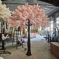 Pohon Bunga Plastik 3m, Pohon Sakura Buatan Besar, Pohon Persik, Tahan Lama, Untuk Dalam & Luar Ruangan, Dekorasi Thanksgiving & Paskah