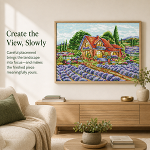 Kit Pittura Diamante Stampa Giardino di Lavanda + <span class=keywords><strong>Arte</strong></span> Floreale Naturale + Diamanti Speciali Scintillanti + Eco-Friendly 5D Fai da Te Rilassante - Product Image 2