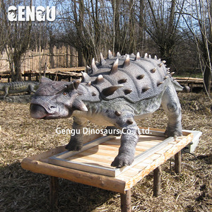 Robot de Metal para exteriores de tamaño real, dinosaurio <span class=keywords><strong>Ankylosaurus</strong></span> para parques infantiles para escuelas, guarderías, aeropuertos, centros comerciales - Product Image 4