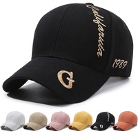Gorra de Béisbol Deportiva de 6 Paneles con Protección Solar, de Fibra de Algodón, con Letras Bordadas, para Hombre y Mujer, Venta al Por Mayor