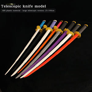 Pedang teleskopik plastik 100cm Anime Zoro Katana Cosplay One Piece Sword Anime grosir hadiah mainan pedang ajaib - Product Image 6