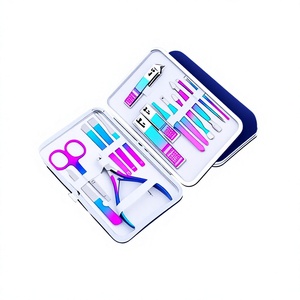 5 in 1 Stainless Steel Professional Nail <b>Kit</b> <b>Manicure</b> Tools Set with Clippers Tweezers Scissors Customizable Options for Adults - Product Image 5
