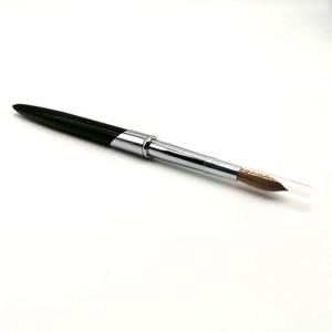 Black Handle Acrylic <b>Nail</b> Brush Classic Design Custom Sizes for Acrylic Powder <b>Nail</b> <b>Extension</b> Salon Use - Product Image 4