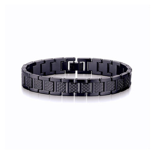 <span class=keywords><strong>Bracelet</strong></span> magnétique thérapeutique en acier inoxydable plaqué or 18 carats, style punk, crocodile, <span class=keywords><strong>personnalisable</strong></span> avec logo, <span class=keywords><strong>pour</strong></span> <span class=keywords><strong>homme</strong></span>, étanche, coffret cadeau - Product Image 3