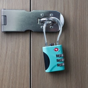 Serrures TSA pour bagages petite serrure à combinaison avec câble pour valise armoire sac à dos <span class=keywords><strong>petit</strong></span> cadenas pour essentiels de voyage - Product Image 5