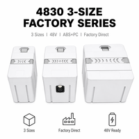 Caja de Batería Personalizada de ABS y PC, Carcasa Vacía para Bicicleta Eléctrica, Compatible con Baterías de Litio 18650, 21700, 4820, para Almacenamiento de Energía, Modelo 9706, OEM/ODM