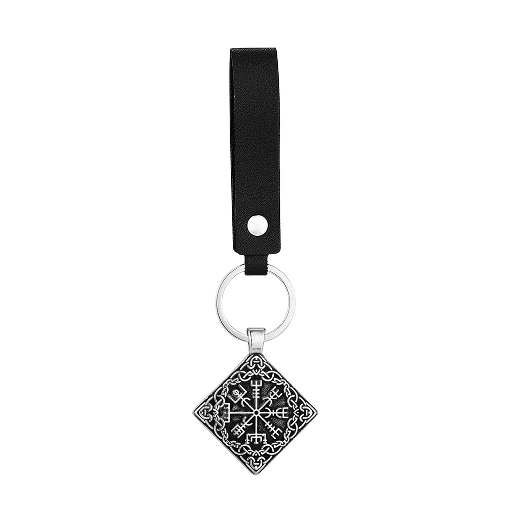 Pendentif couleur acier style cuir