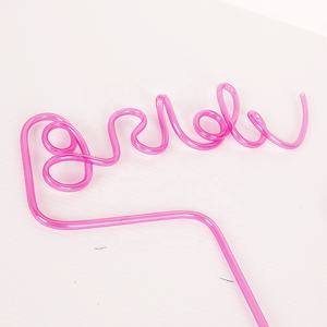 Penis Swirly <span class=keywords><strong>Dick</strong></span> Trinkhalme liefert Dekorationen begünstigt Naughty Crazy Swirly Penis Stroh Roségold Braut Stroh - Product Image 5