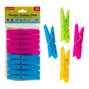 Quần áo nhựa PEG giặt mùa xuân kẹp quần áo nhựa đầy màu sắc kẹp quần áo móc áo nhựa - Product Image 4